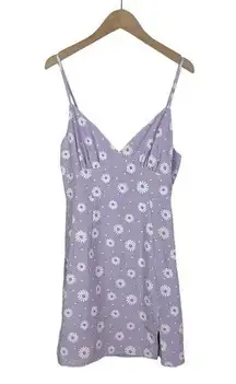 NWOT Sundae Muse Lilac Purple Floral Mini Slip Dress Size 8