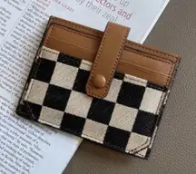 Wallet for Women,Canvas Snap Closure Wallet,Bifold Credit Card Holder Coin Purse With ID Window