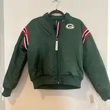 NWT Green Bay Packers Tommy Hilfiger Size Small NFL Jacket Oversized Patches