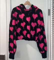 UGG Australia Hoodie black with pink hearts