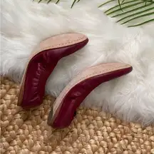 Burgundy Ballet Flats 6M