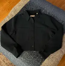 Aritzia Wilfred Navy Shirt Jacket