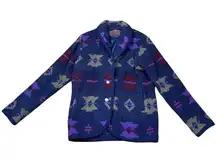 Woolrich  Women's M Navajo Nordic Wool Blanket Jacket Multicolor Vintage