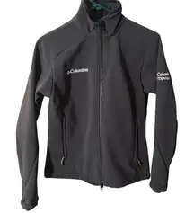 Columbia Titanium Softshell Jacket Womens‎ Full Zip Black Lightweight