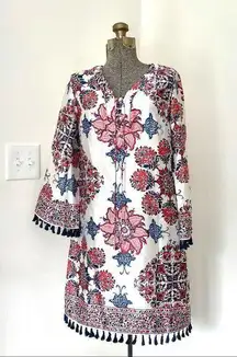 NWT Jade Melody Tam Orange Patterned Lace Up Dress