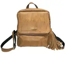 backpack tan/brown with tassels #backpack #stevemadden #unisex