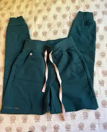 FIGS Caribbean Blue High-Waisted Jogger Scrub Pants 