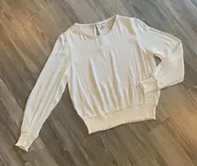 BAR III Ivory colored top size M