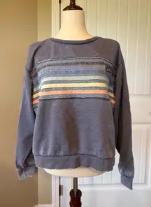 RipCurl Navy Striped Sweatshirt‎