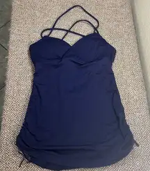Lululemon Spaghetti Strap Top Cinched Side Yoga Top Purple Womens Sz 4 Gorpcore