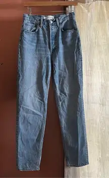 Denim Forum Aritzia The BF‎ High Rise Loose 28L Jeans Medium Wash Denim Size 25