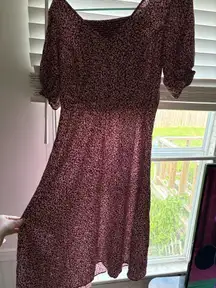 maroon dress 