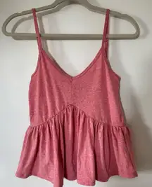 Pink Babydoll Tank Top