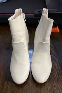 White Ankle Boots Old Navy
