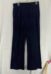 Gap Terrycloth Pull On SweatPants Womens Medium Navy Blue y2k