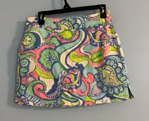 Lily Pulitzer fun patterned mini skirt size US 2
