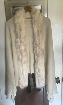 Faux Fur Cape 