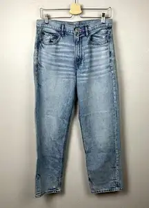 American Eagle  Cropped Wide Leg Jeans Womens Size 6 Baggy‎ 90s High Rise Y2K