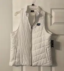 Colosseum Puffer Gators Vest size M brand new with tag color white