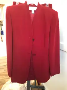(vintage) Designer Silk Skirt Suit