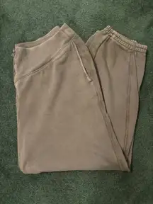 Aerie Green Jogger with Zipper 