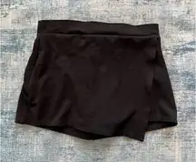 Charlotte Russe Black Zippered Back Skort Size Small