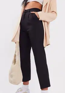 PLT TALL BLACK CIGARETTE PANTS