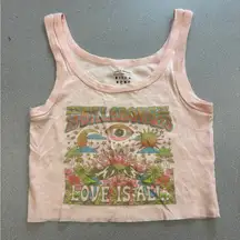 Billabong Women's Tank Top Graphic Sleeveless flower child boho small hippie