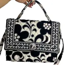Vera Bradley Julie Satchel Night & Day w/ Crossbody