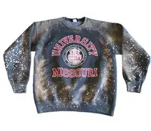 VTG Jansport University of Missouri MU One of a Kind Bleached Sweatshirt