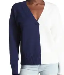 Sweet Romeo Stripe Colorblock V-Neck
Sweater. Size Medium. New With Tags.