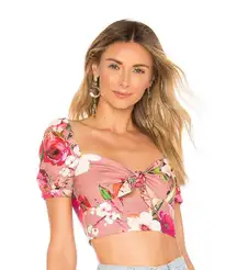 Revolve Privacy Please Alvarado Top Mauve Amy Floral  XS