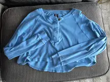 Urban Outfitters Blue Cropped Long Sleeve