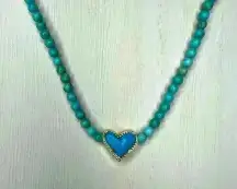 Kendra Scott Beaded Ari Heart Necklace