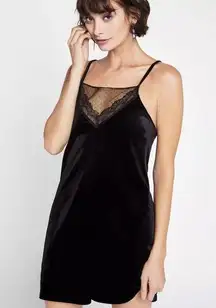 NEW BCBG generation velvet and lace Romper