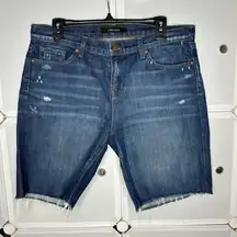 J Brand Cut Off Bermuda Jean Shorts Size 28