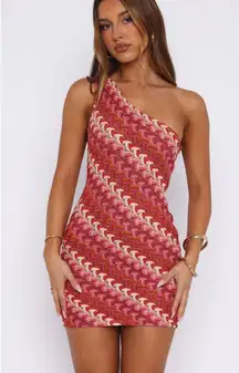 NWT White Fox Go Loco Mini Dress Berry