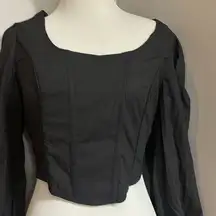 New milkmaid corset long sleeve top