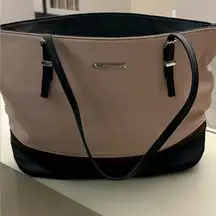 Nine West Chic Pink and Black Tote Bag with Sturdy Design-like new