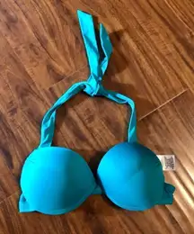 Mossimo Turquoise Bikini Push-up Swim Top Size Small