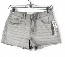 BDG UO Denim Shorts Size 0 25 Frayed Cutoff Jean Shorts Gray Grunge Indie Y2K