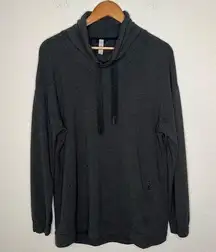 Lululemon Twisted & Tucked Long Sleeve Heathered Mod Black 12