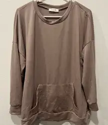 Taupe Long Sleeve Sweatshirt Size XL by You & Me