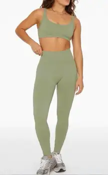 SET Active Sculptflex Seamless Active Leggings In Apen Green