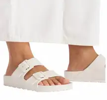 Birkenstock Arizona Eggshell White EVA Plastic Sandals Slides Shoes size 38  7