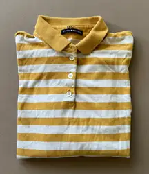 Brandy Melville Jonny Striped Long Sleeve Rugby Polo Shirt