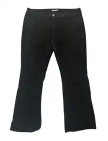 Riders By Lee Mid Rise Bootcut Black Denim Jeans Women's Size 18