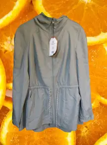 NWT Avalanche Long Hooded‎ Drawstring Waist Lightweight Coat Size XL