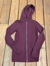 Lululemon Hooded Radiant Jacket Cassis Size 4