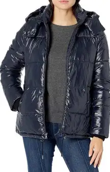 Haven Navy Blue Puffer Coat Women’s size XL